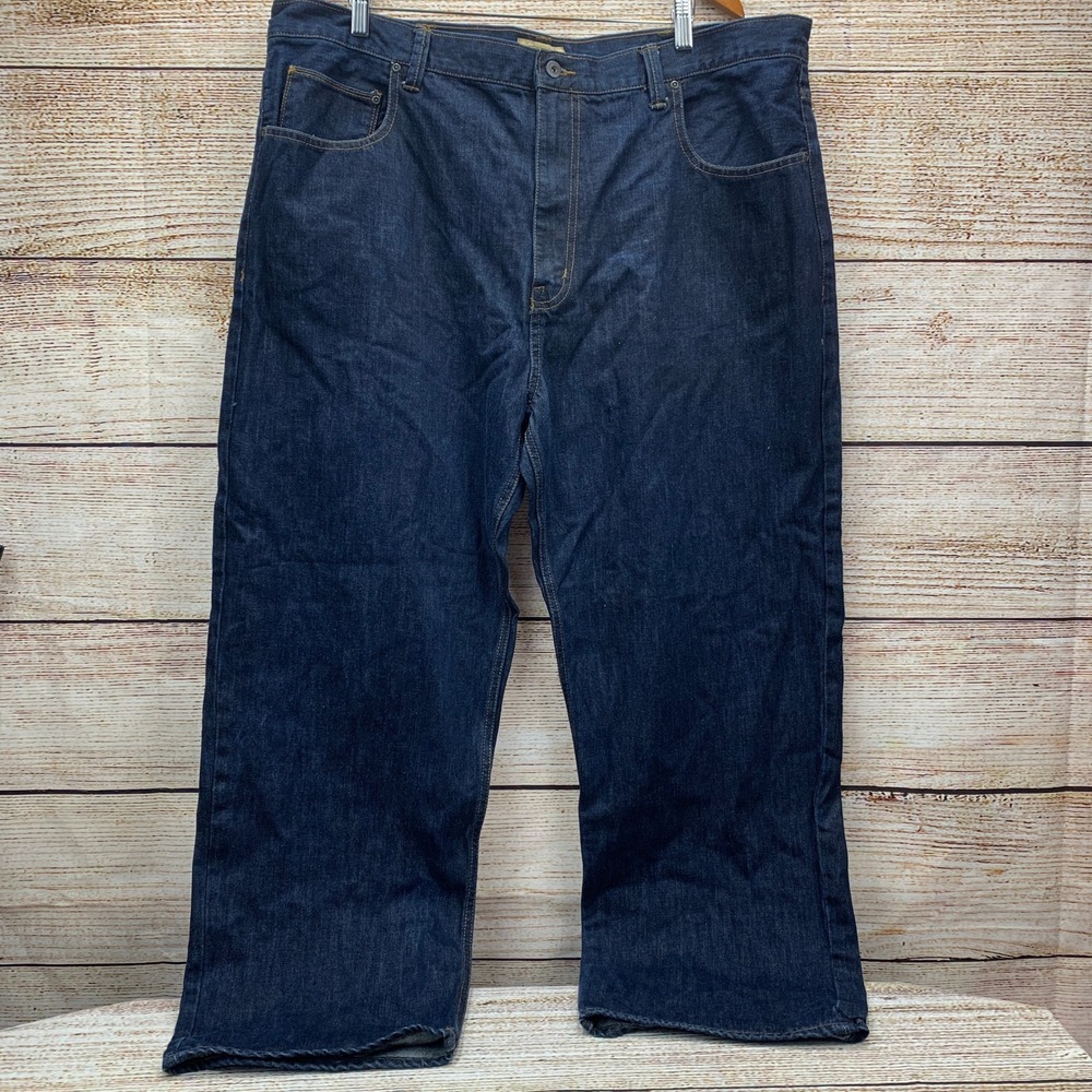 The Foundry Supply Co Mens Denim Jeans 44x30 Dark Wash Cotton Blend Casual Pants